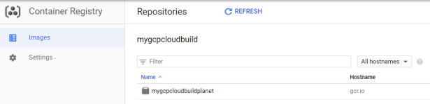 Cloud Build - docker registry